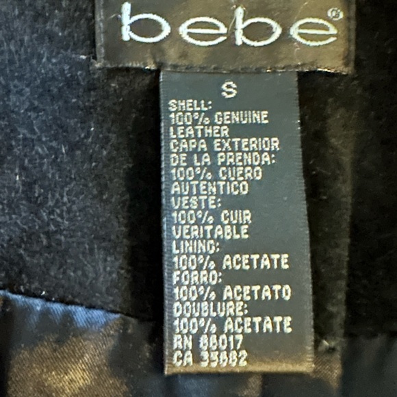 Bebe Genuine Leather Jacket - Picture 5 of 7